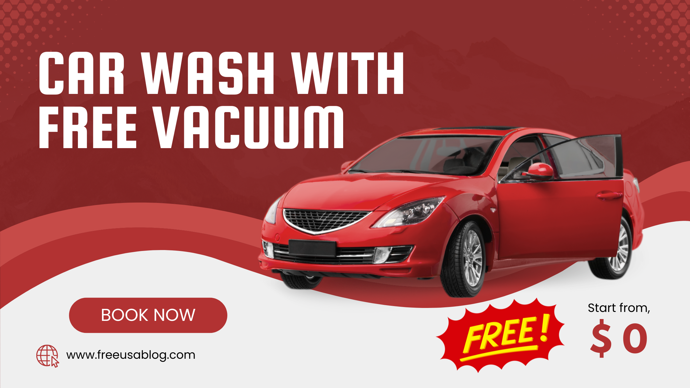 car wash with free vacuum